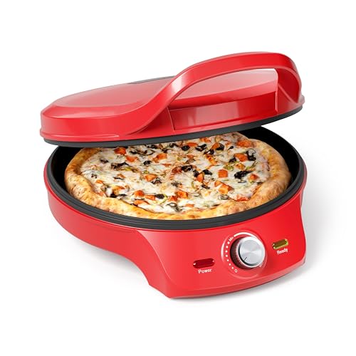 Princess Pizza Maker - Ø 32 cm - Thermostat réglable - Multifonctionnel - Fonction gril incluse - jusqu'à 200°C - 115007