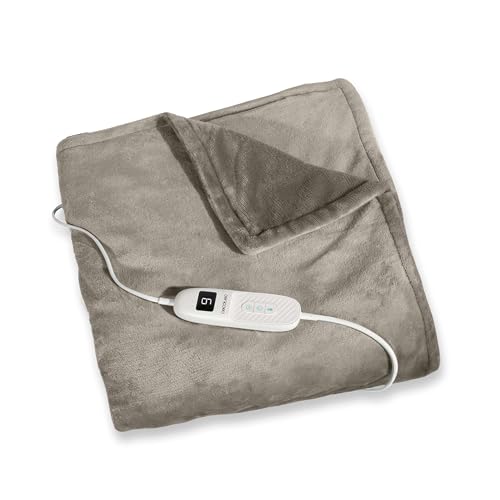 Cecotec Couverture chauffante HeatConfort ThermalBlanket Frannel. Couverture électrique 180x130 avec arrêt Automatique et 9 Niveaux de température réglables.