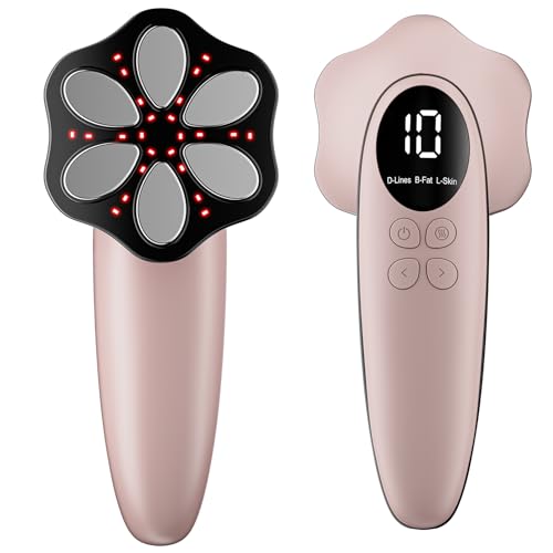 Depsoul Masseur Anti Cellulite électriques Appareil Massage, 6 Têtes de Massage Multifonctionnel Portable, Unisexe, Lifte, Resserre et Masse la Peau (Rose Gold)