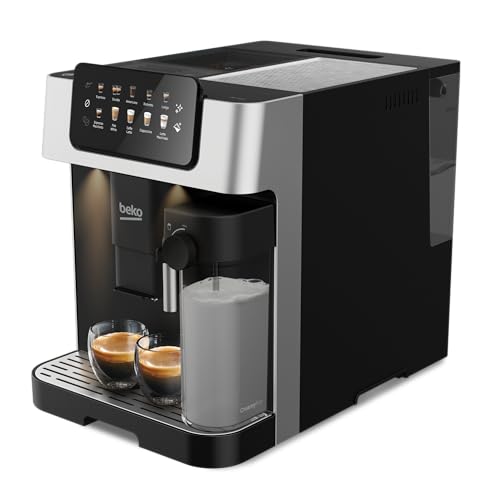 BEKO - Machine Expresso automatique, café en grains ou moulu, Noir