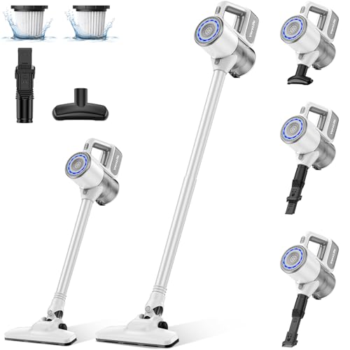 VersLife S6PRO Aspirateur Balai sans Fil, Aspirateur sans Fil Puissant 30Kpa avec 30 Min d'Autonomie, 4 en 1 Aspirateur Balai sans Sac pour Les Poils d’Animaux, Tapis, Sols, Nouveau modèle 2025