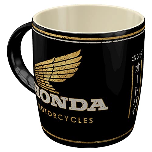 Nostalgic-Art Tasse à café, 330 ml, Honda MC – Motorcycles Gold – Idée de cadeau pour motards, Mug en céramique, Design vintage