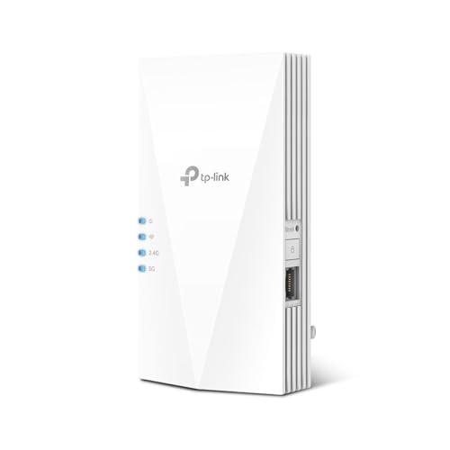TP-Link Répéteur WiFi 6 RE700X, Amplificateur WiFi AX3000 Mbps, Port Ethernet Gigabit, Couvre jusqu'à 150 m², Repeteur WiFi Puissant, compatible avec les box internet, profitez sans changer votre Box