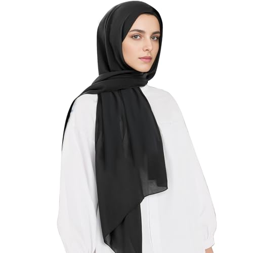 flintronic Hijab Foulard pour Femme Musulmane, Écharpe Légère pour Femme, Écharpes pour Femme, 180 X 70 cm