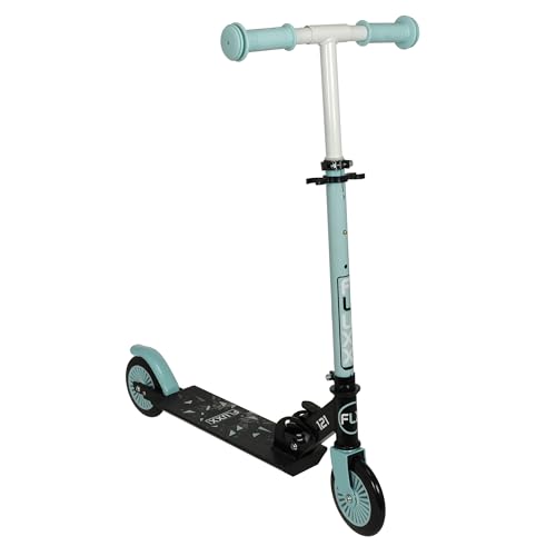 Trottinette Pliable 2 Roues FLEXXY 121 Mixte - 2 Roues PVC 121 mm - Noir/Pastel Menthe