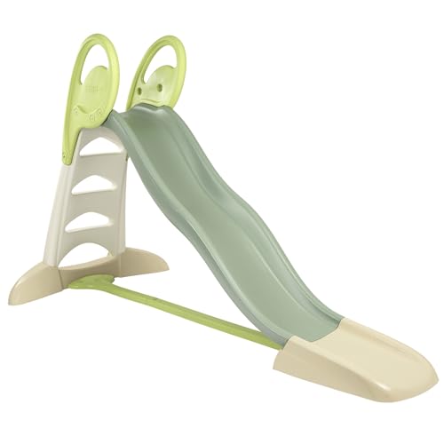Smoby Life - Toboggan XL - Glisse de 2,30m - Echelle avec Mains Courantes, Marches Antidérapantes - Traité Anti-UV Matière Recyclée - A Partir de 3 Ans - Fabrication Française