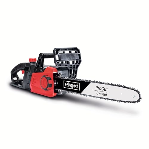 Scheppach Tronçonneuse Electrique CSE2700 | 2700W | Chaîne et Guide Procut 45,5cm | Lubrification automatique de la chaîne | Frein de chaîne intégré | Etui du guide inclus | Légère et Compacte