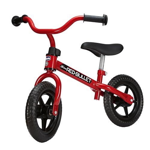 Chicco Draisienne Bébé, Velo sans Pédales pour Enfants de 2 à 5 Ans, avec Guidon et Selle Réglables, 25 Kg Maxi, Rouge , Velo enfant 3 ans, Jeux