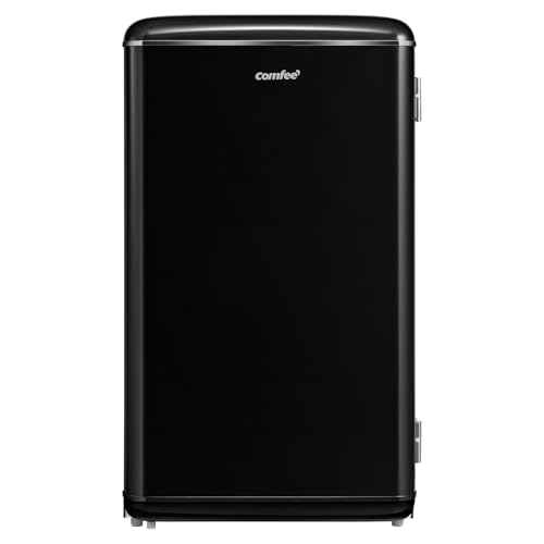 Comfee' RCD93BL2EURT(E) Réfrigérateur Sous-Plan, 93L, Réfrigérateur Rétro Pose Libre avec Compartiment Réfrigérant, Thermostats Réglables, Lumière LED, Noir