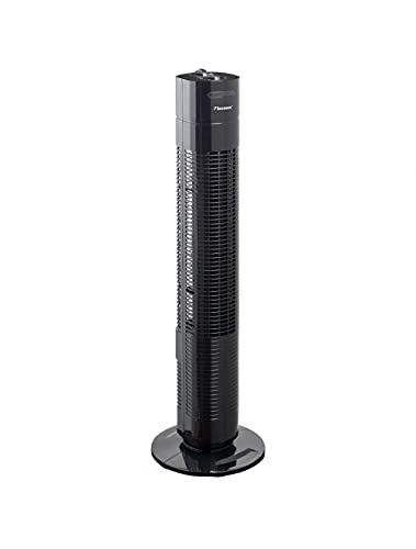Bestron Ventilateur colonne oscillant, Hauteur : 75 cm, 35W, Noir