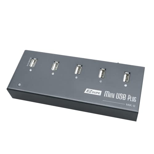 EZ DUPE Duplicateur de Clé USB à 4 Ports Cibles - Appareil Cloner Autonome Portable (Mini USB Plus MK2)