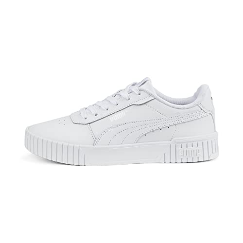 PUMA Femme Carina 2.0 Basket, Puma White Puma White Puma Silver, 40 EU