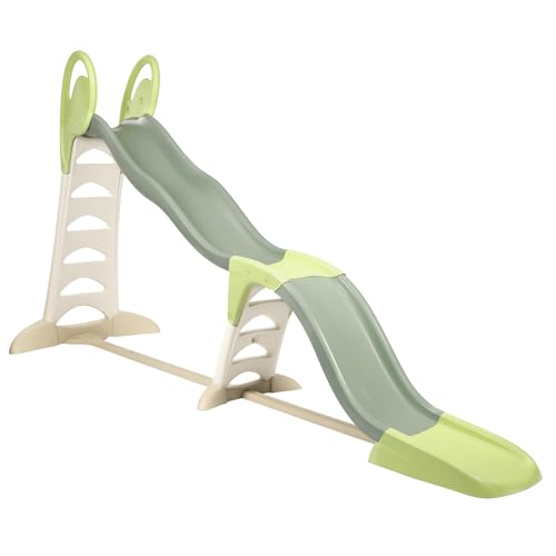 Smoby Life - Toboggan Super Megagliss - Evolutif 2 en 1 - Glisse de 170 à 360 cm - Echelle avec Mains Courantes, Marches Antidérapantes - Matière Recyclée - A Partir de 2 Ans - Fabrication Française