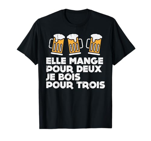 Elle Mange Pour 2 Enceinte Drôle Grossesse Femme Cadeau T-Shirt