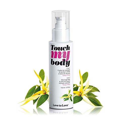 Love To Love - Huile de Massage & Lubrifiant Intime ''Touch My Body'' - Texture Sensuelle et Hydratante - Compatible Sextoys & Préservatifs - Made in France - Parfumée au Ylang-ylang - 100ml