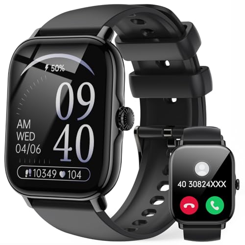 Montre Connectée Homme Bluetooth Téléphone - Écran Tactile de 1,85",Etanche IP68,111+ Modes de Sport,Smartwatch avec Podometre,Moniteur de Sommeil,pour Android iOS,Cadeau Saint Valentin pour Homme