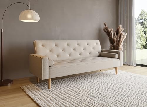 DecoInParis Canapé clic clac en Tissu avec Pieds en Bois Jakarta