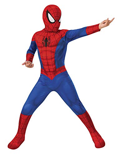 RUBIES - Marvel Officiel - Déguisement Enfant Classique Spider-Man - Taille 5-6 ans