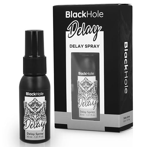 Black Hole Spray Retardant Éjaculation 30 ml | Endurance Maximale & Plaisir Prolongé | Retarde l'Éjaculation Naturellement | Compatible Préservatifs & Sextoys | Sans Odeur & Sans Irritation
