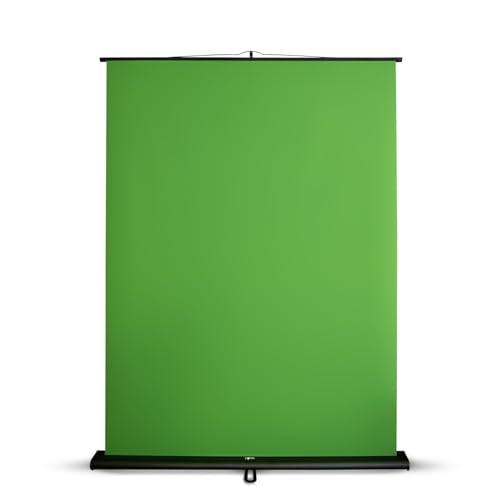 Toile de fon Extensible | Écran Vert | Toile pour Photographie, vidéo et TV | Fond de Studio | Pliable et Facile à Transporter | 150 x 200 cm