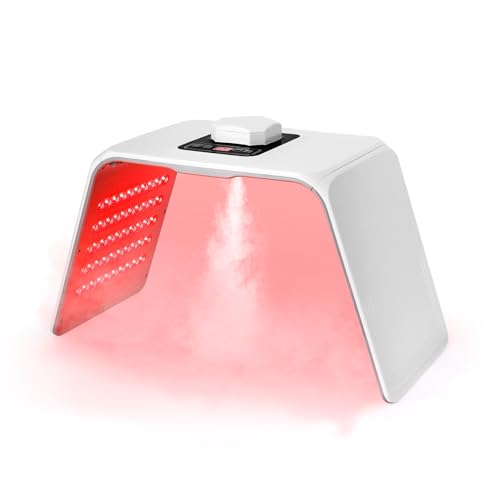 Lampe de luminothérapie rouge pour le visage et le corps - Machine de thérapie de lumière LED avec fonction de brouillard - Utilisation à la maison et au salon