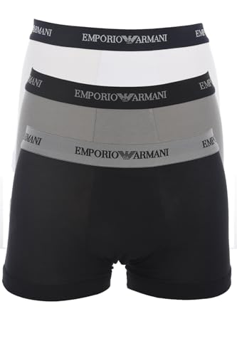 Emporio Armani Homme Cc717-111357 Boxer, Multicolore (Bianco/Nero/Grigio), M EU