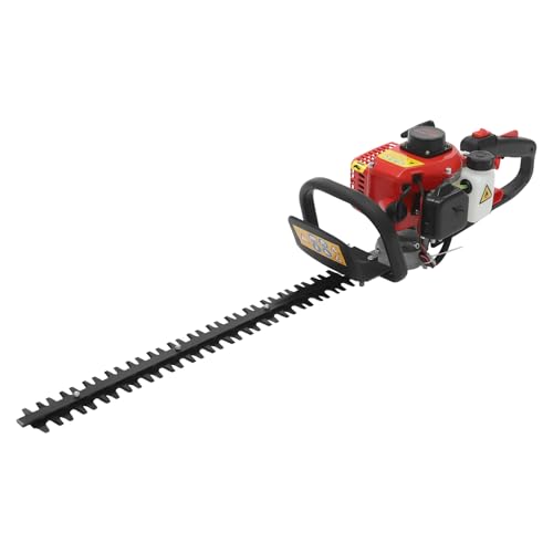 Poignée rotative à 180° - Grande capacité - Taille-haie à essence - Taille-haie moteur - Sécateur - Moteur - Débroussailleuse - Avec filtre à air - Bougie d'allumage longue durée 2 temps