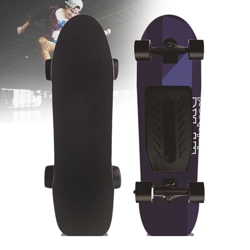 Longboard éLectrique Haut De Gamme Style Planche De Surf - Skateboard Tout-Terrain à Deux Moteurs Avec ContrôLe Par Application Pour Les Riders Adultes ExpéRimentéS,B