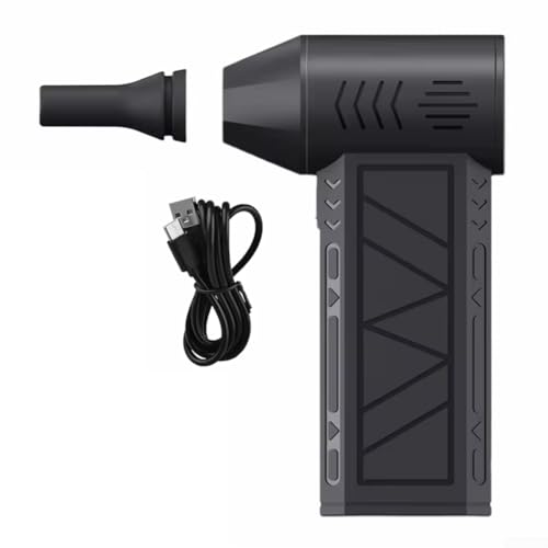 Ventilateur turbo électrique à air comprimé avec LED rechargeable, mini souffleuse à neige portable pour voiture à domicile (A)