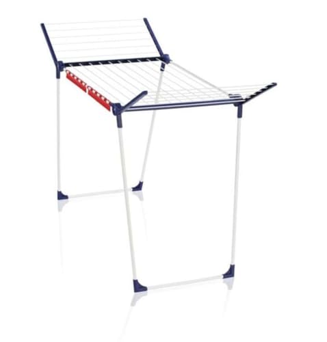Leifheit Séchoir à Linge Pegasus 180 Solid, séchoir sur Pied Grande Surface d'étendage, étendoir à Linge Solide et Inoxydable, Un Accessoire