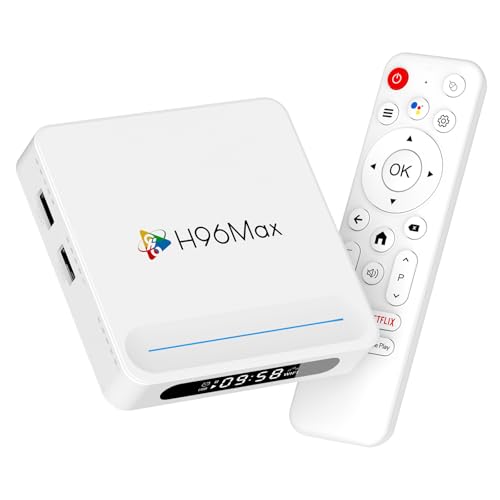 Android 14.0 TV Box 2025, LEFFOT H618 Plus 8K Ultra HD Smart TV Boitier with HDR10+, 4GB RAM/32GB ROM, Boitier IPTV with 2.4G/5G Dual-Band WiFi 6, BT 5.0, Voice Control, Allwinner H618 Quad Core A53