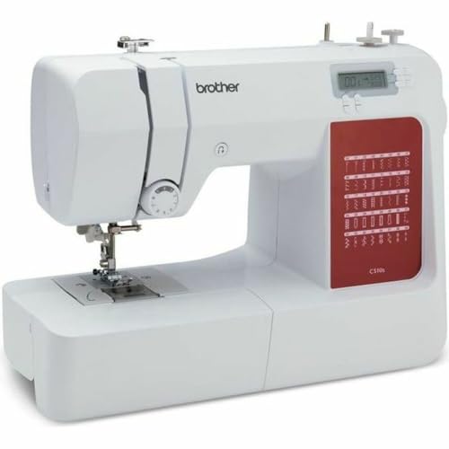 Machine à coudre CS10S Machine à coudre éléctronique, Blanc/Rouge