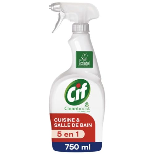 CIF Nettoyant menager spray 5en1 multi-usages - La bouteille de 750ml