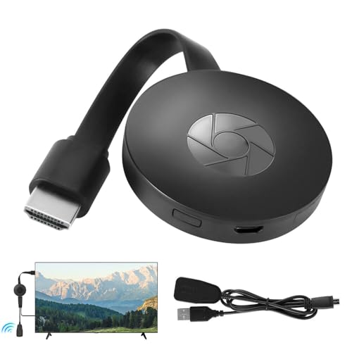 Dongle Daffichage HDMI sans Fil, TGKYK Adaptateur HDMI sans Fil, Dongle HDMI sans Fil, Miracast HDMI Dongle pour Android/iOS/Windows/Mac OS, Connectable à HDTV/Moniteur/Projekto