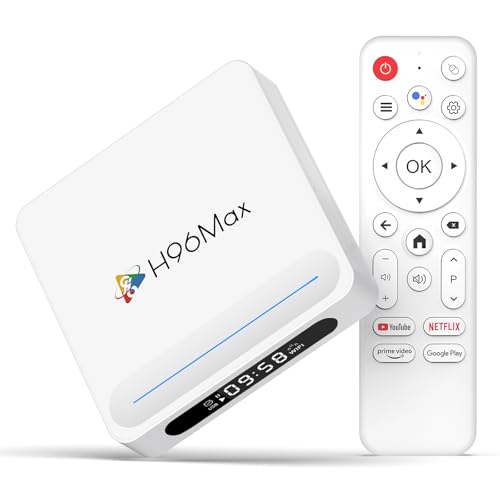 Android 14.0 TV Box 2025, LEFFOT H618 Plus 8K Ultra HD Smart TV Boitier with HDR10+, 4GB RAM/128GB ROM, Boitier IPTV with 2.4G/5G Dual-Band WiFi 6, BT 5.0, Voice Control, Allwinner H618 Quad Core A53