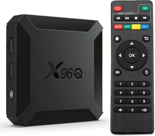 TV Box X96‎‎‎‎‎‎‎‎‎‎‎‎‎‎‎‎‎‎‎‎Q Lecteur Multimédia de Diffusion, Smart Android 10.0, 2GO RAM 16GO ROM, WiFi, avec Allwinner H313, Prend en Charge 4K HD avec chipset Quad-Core, H256