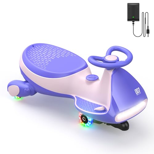 FanttikRide 12V N7 Pro Voiture Électrique Enfants, Batterie Rechargeable, Voiture Oscillante 2 en 1, 2 Vitesses, Antiretournement, Roues Clignotantes, Bluetooth, pour Enfants à partir de 3 Ans, 68 kg