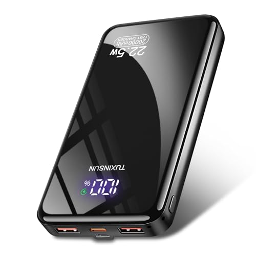 Batterie Externe 20000mAh 22.5W PD3.0 QC4.0 Power Bank Batterie Portable USB C Input & Output Charge Rapide Powerbank avec écran LCD Compatible avec Smartphones smartwatches etc