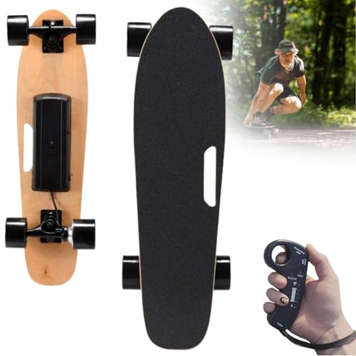 Skateboard électrique tout-terrain Charge maximale 80 kg Vitesse maximale 22 km/h Longboard électrique à 3 vitesses et freinage en douceur pour adultes