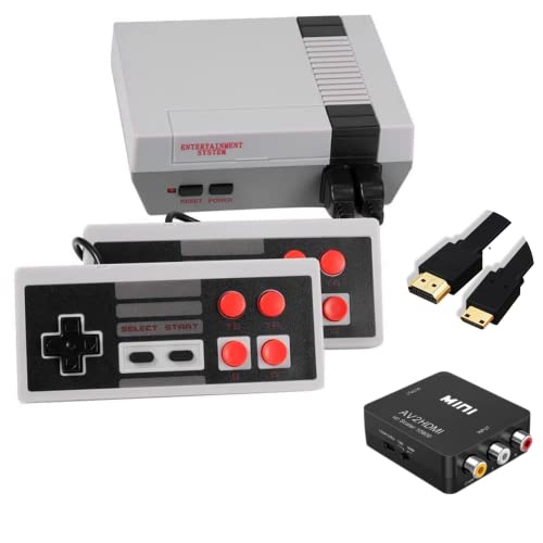 Console Rétro - Connexion HDMI et AV Compatible avec tous les téléviseurs et moniteurs - 620 jeux vidéo classiques inclus - Console portable Arcade 8 bits pour 2 joueurs (620 HDMI)