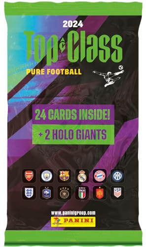 Panini PANINI Top Class FIFA 2024 Trading Cards Fat Pack 24 Cartes + 2 Cartes Holo Giants