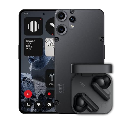 CMF Phone 2 Pro 128Go Noir – Smartphone 5G avec Caméra 50MP + CMF Buds 2 Gris Foncé Inclus