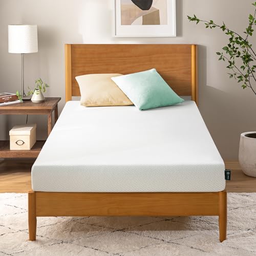Zinus Matelas Mémoire de Forme 90x190 cm, Mousse à Mémoire de Forme avec Gel Rafraîchissant, Anti-acariens, Certifié CertiPUR, Fermeté Moyenne, Confortable Lit Simple, Garantie 10 Ans