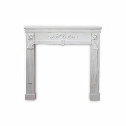 Alice's Home - Manteau de cheminée - Romance - décor Bois Blanc cérusé
