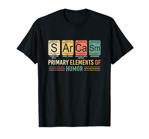 Humour Noir Scientifique Cadeau Chemistre Sarcasme Manche mi longue T-Shirt