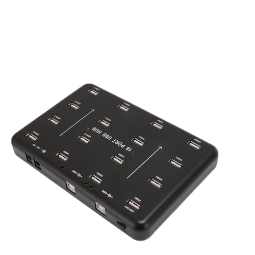 Duplicateur de Clé USB 1 à 16, Cloneur et Testeur A-100 Multiples, 480 Mbps Haute Vitesse, Copieur pour Lecteurs de Cartes, Cartes TF (Prise UE)
