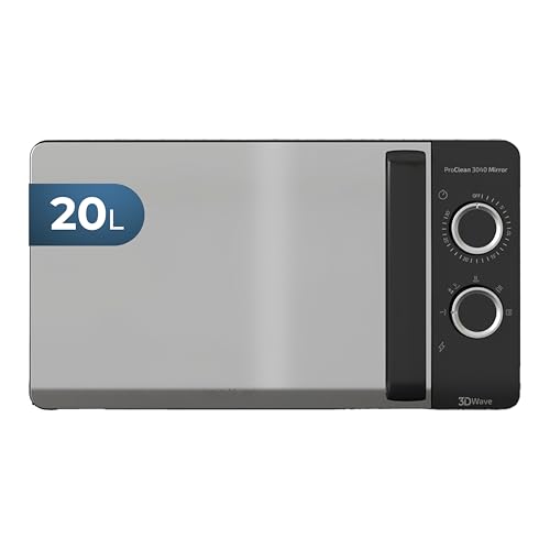 Cecotec Micro-ondes ProClean 3040. Capacité de 20 L, Revêtement Ready2Clean, 700 W de Puissance, 6 Niveaux de Fonctionnement, Minuterie 30 minutes, Mode Décongeler , Finition Noir.