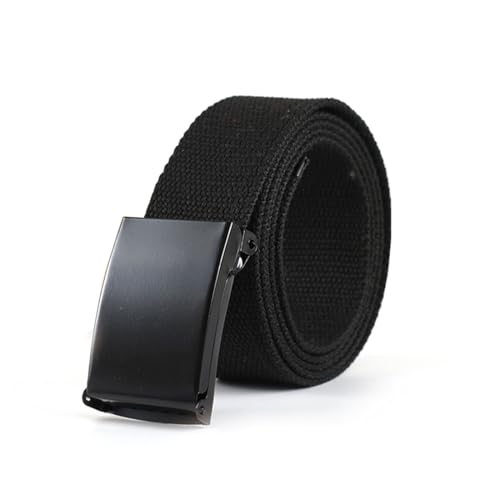 Ceinture Homme, Ceintures de Travail Réglable, Tissu Toile Pour Nylon Hommes Noir, Ceinture Homme Tissu, Convient à Toutes les Situations