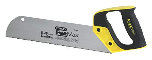 STANLEY 2-17-204 Gamme FATMAX Scie Panneaux - Fabriquée En France - Denture Universelle 13 Dents - Traitement HardPoint - Poignée Bi-Matière Pour Gaucher Et Droitier