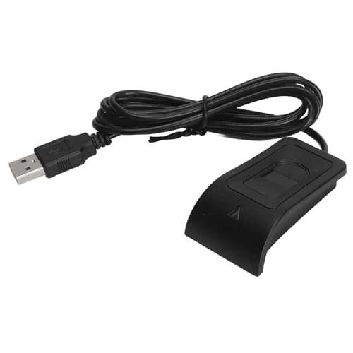 Lecteur D'empreintes Digitales USB, Mini Lecteur de clé, Lecteur de clé D'empreinte Digitale pour Windows, MacOs, Chrome, Calibrage Automatique à 360 Degrés, Détection de